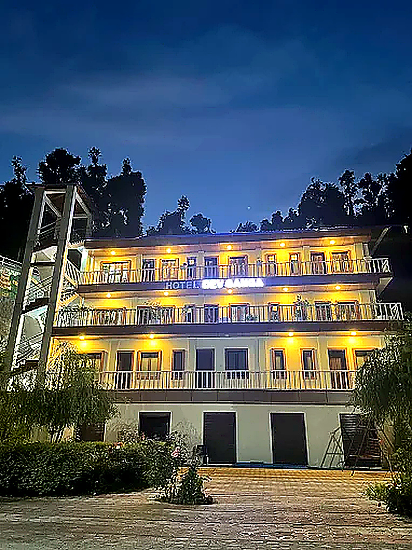 Hotel Dev Ganga night lights Shaharfatak mountain hotel